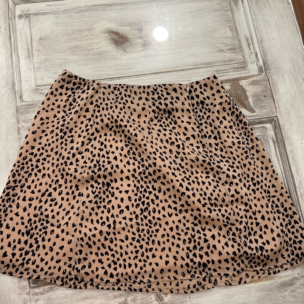 Princess Polly Size Six Cheetah Skirt